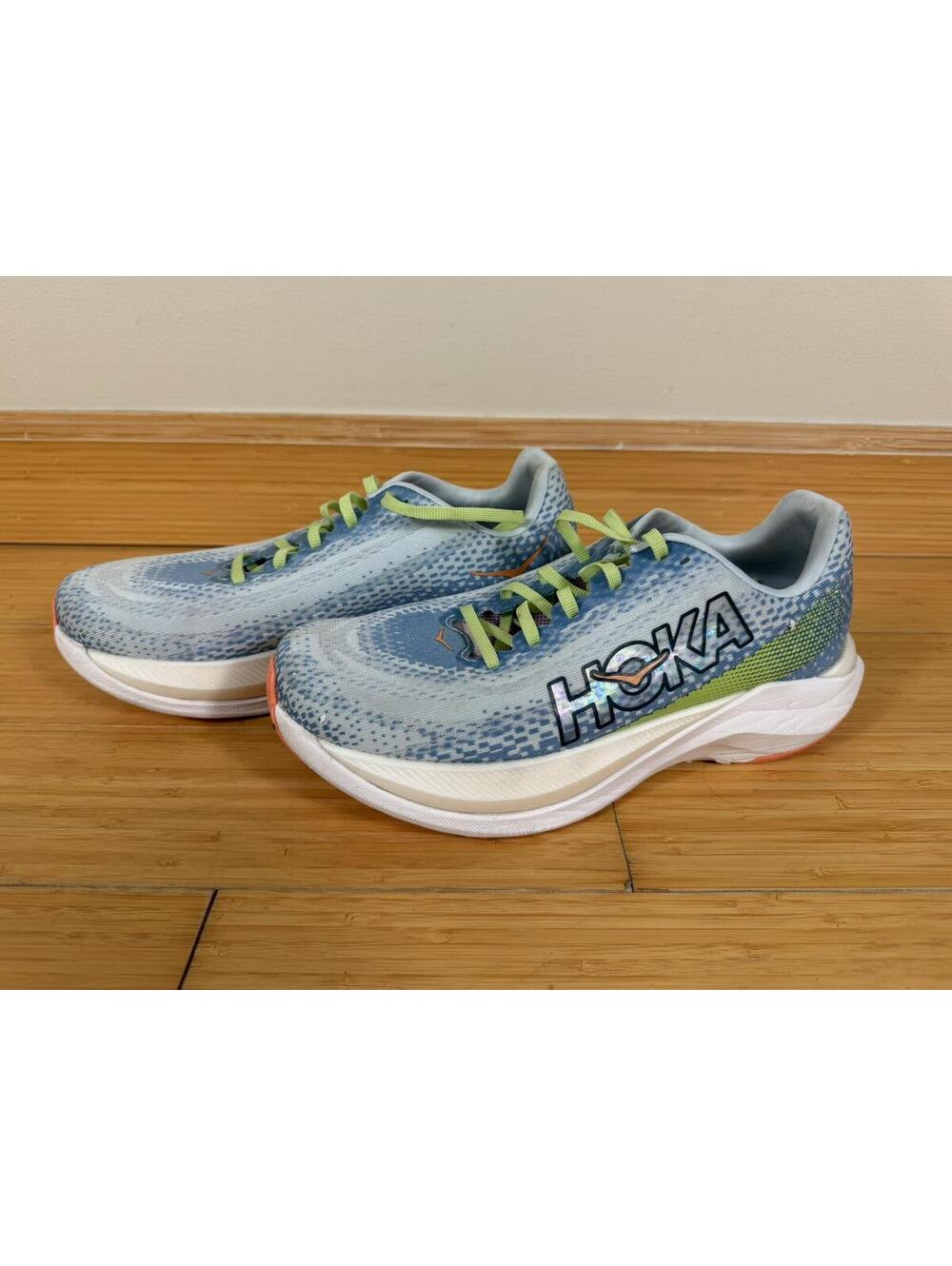 HOKA Mach X Women's 9.5 Dusk Illusion 1141451-DLL Running Shoes Blue Green